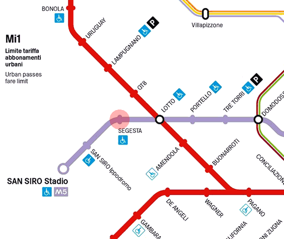 Segesta station map