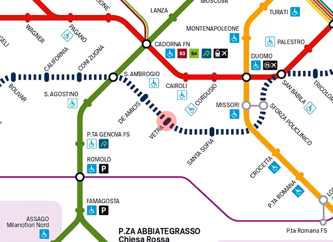 Vetra station map