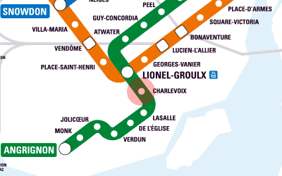 Charlevoix station map