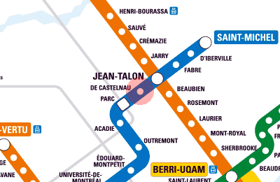 De Castelnau station map