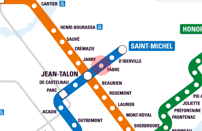 Fabre station map