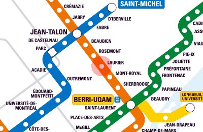 Laurier station map