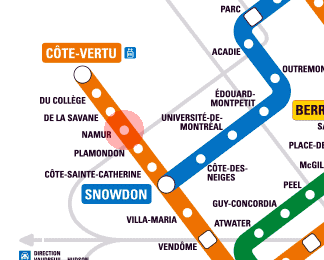 Namur station map