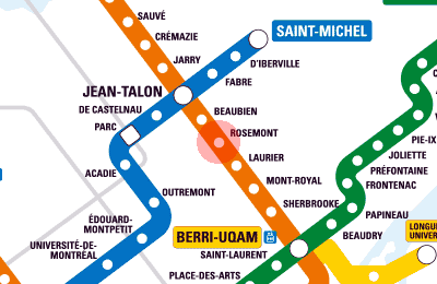 Rosemont station map