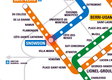 Snowdon station map