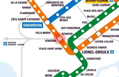 Vendome station map