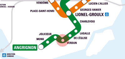 Verdun station map