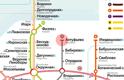 Altufyevo station map