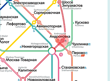 Andronovka station map