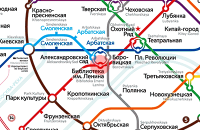 Biblioteka Imeni Lenina station map