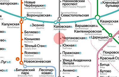 Chertanovskaya station map