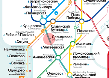 Davydkovo station map
