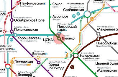 Dinamo station map