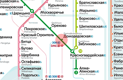 Domodedovskaya station map