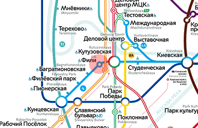 Fili station map