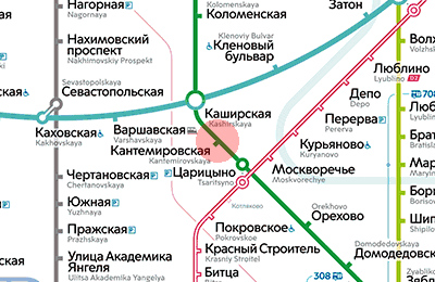 Kantemirovskaya station map