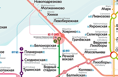 Khovrino station map