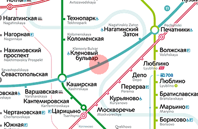 Klenovy Bulvar station map