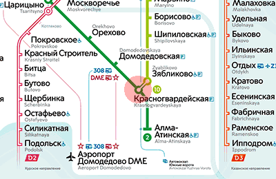 Krasnogvardeyskaya station map