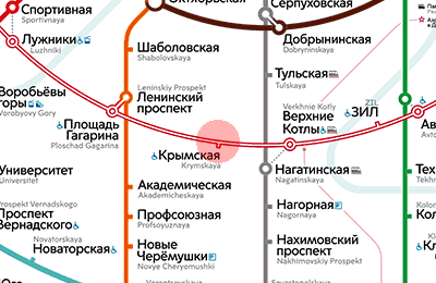 Krymskaya station map