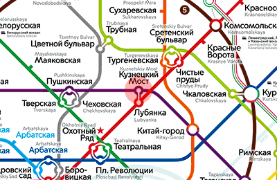 Kuznetsky Most station map