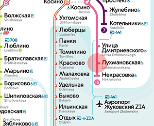 Lukhmanovskaya station map