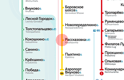 Rasskazovka station map
