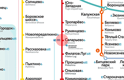 Salaryevo station map