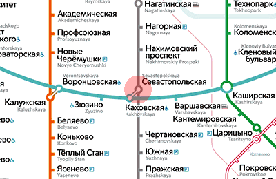 Sevastopolskaya station map