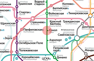 Sokol station map
