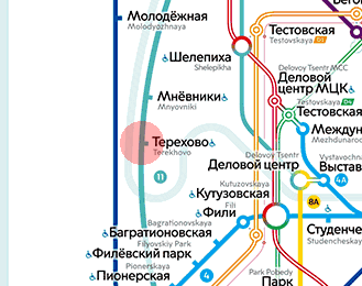 Terekhovo station map