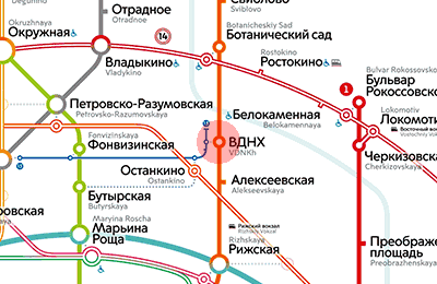 VDNKh station map