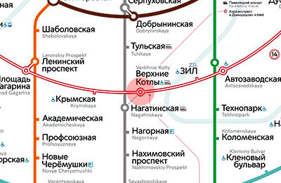 Verkhniye Kotly station map