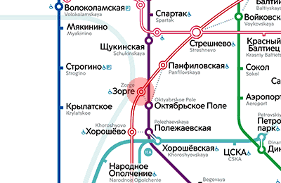Zorge station map