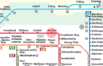 Am Hart station map