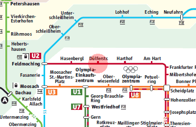 Dulferstrasse station map