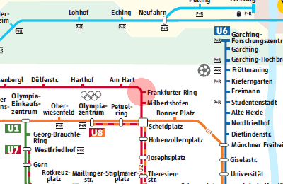 huurder Wees Bijdrage Frankfurter Ring station map - Munich U-Bahn