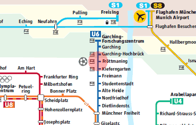 Frottmaning station map