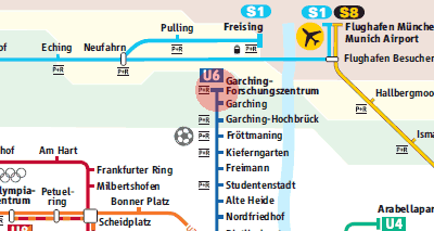 Garching-Forschungszentrum station map