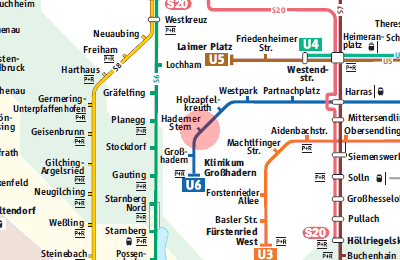 Haderner Stern Station Map Munich U Bahn