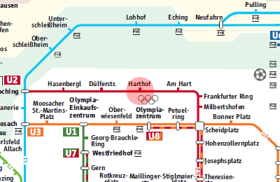 Harthof station map