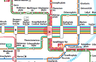 Hauptbahnhof Vorplatz station map