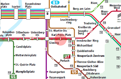 Karl-Preis-Platz station map