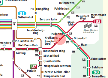 Kreillerstrasse station map