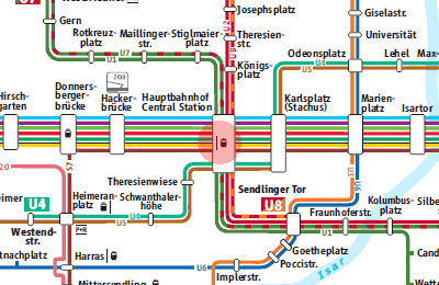 Munchen Hauptbahnhof station map