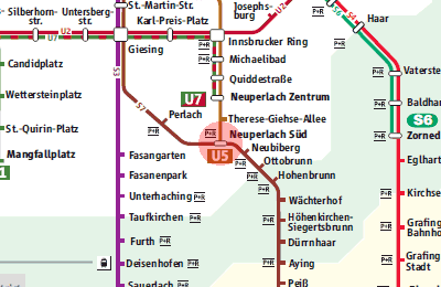 Neuperlach Sud station map