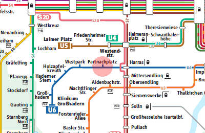 Partnachplatz station map