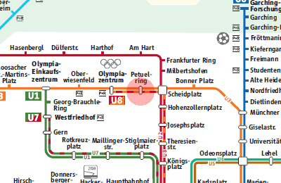 Petuelring station map