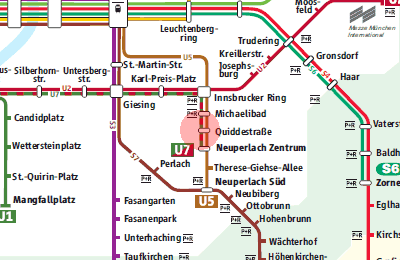 Quiddestrasse station map