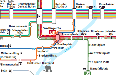 Sendlinger Tor station map